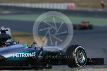 World © Octane Photographic Ltd. Mercedes AMG Petronas W07 Hybrid – Nico Rosberg. Wednesday 2nd March 2016, F1 Winter testing, Circuit de Barcelona Catalunya, Spain, Day 6. Digital Ref : 1509LB1D6144