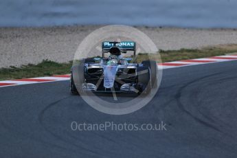 World © Octane Photographic Ltd. Mercedes AMG Petronas W07 Hybrid – Nico Rosberg. Wednesday 2nd March 2016, F1 Winter testing, Circuit de Barcelona Catalunya, Spain, Day 6. Digital Ref : 1509LB1D6233