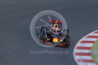 World © Octane Photographic Ltd. Red Bull Racing-TAG Heuer RB12 - Daniel Ricciardo. Wednesday 2nd March 2016, F1 Winter testing, Circuit de Barcelona Catalunya, Spain, Day 6. Digital Ref : 1509LB1D6303
