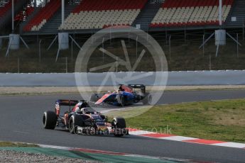 World © Octane Photographic Ltd. Scuderia Toro Rosso STR11 – Carlos Sainz. Wednesday 2nd March 2016, F1 Winter testing, Circuit de Barcelona Catalunya, Spain, Day 6. Digital Ref : 1509LB1D6412