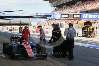 World © Octane Photographic Ltd. Manor Racing MRT05 - Pascal Wehrlein Wednesday 2nd March 2016, F1 Winter testing, Circuit de Barcelona Catalunya, Spain, Day 6. Digital Ref : 1509LB1D6458