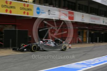 World © Octane Photographic Ltd. McLaren Honda MP4-31 – Jenson Button. Wednesday 2nd March 2016, F1 Winter testing, Circuit de Barcelona Catalunya, Spain, Day 6. Digital Ref : 1509LB5D9225