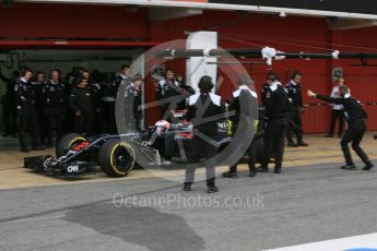 World © Octane Photographic Ltd. McLaren Honda MP4-31 – Jenson Button. Wednesday 2nd March 2016, F1 Winter testing, Circuit de Barcelona Catalunya, Spain, Day 6. Digital Ref : 1509LB5D9240