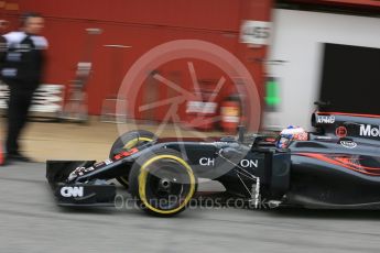 World © Octane Photographic Ltd. McLaren Honda MP4-31 – Jenson Button. Wednesday 2nd March 2016, F1 Winter testing, Circuit de Barcelona Catalunya, Spain, Day 6. Digital Ref : 1509LB5D9245