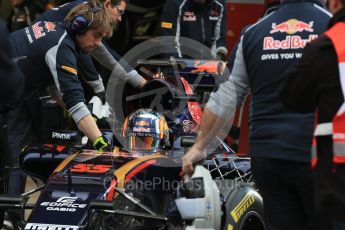 World © Octane Photographic Ltd. Scuderia Toro Rosso STR11 – Carlos Sainz. Wednesday 2nd March 2016, F1 Winter testing, Circuit de Barcelona Catalunya, Spain, Day 6. Digital Ref : 1509LB5D9291