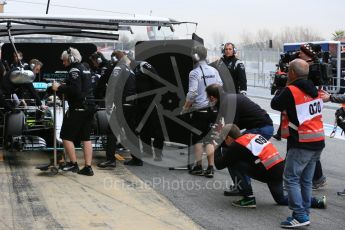 World © Octane Photographic Ltd. Mercedes AMG Petronas W07 Hybrid – Lewis Hamilton. Wednesday 2nd March 2016, F1 Winter testing, Circuit de Barcelona Catalunya, Spain, Day 6. Digital Ref : 1509LB5D9319