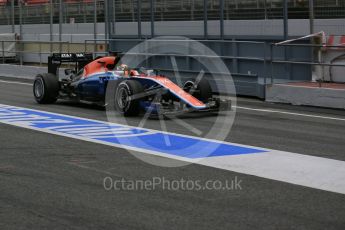 World © Octane Photographic Ltd. Manor Racing MRT05 - Pascal Wehrlein. Wednesday 2nd March 2016, F1 Winter testing, Circuit de Barcelona Catalunya, Spain, Day 6. Digital Ref : 1509LB5D9352