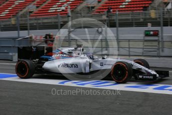 World © Octane Photographic Ltd. Williams Martini Racing, Williams Mercedes FW38 – Valtteri Bottas. Wednesday 2nd March 2016, F1 Winter testing, Circuit de Barcelona Catalunya, Spain, Day 6. Digital Ref : 1509LB5D9383