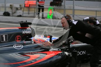 World © Octane Photographic Ltd. McLaren Honda MP4-31 – Jenson Button. Wednesday 2nd March 2016, F1 Winter testing, Circuit de Barcelona Catalunya, Spain, Day 6. Digital Ref : 1509LB5D9480