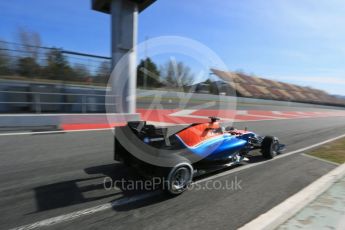 World © Octane Photographic Ltd. Manor Racing MRT05 - Pascal Wehrlein Wednesday 2nd March 2016, F1 Winter testing, Circuit de Barcelona Catalunya, Spain, Day 6. Digital Ref : 1509LB5D9546