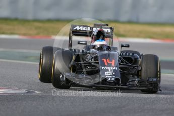 World © Octane Photographic Ltd. McLaren Honda MP4-31 – Fernando Alonso. Thursday 3rd March 2016, F1 Winter testing, Circuit de Barcelona Catalunya, Spain, Day 7. Digital Ref : 1510LB1D6690