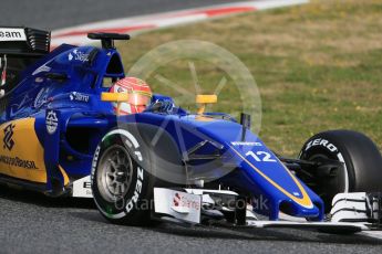 World © Octane Photographic Ltd. Sauber F1 Team C35 – Felipe Nasr. Thursday 3rd March 2016, F1 Winter testing, Circuit de Barcelona Catalunya, Spain, Day 7. Digital Ref : 1510LB1D6797