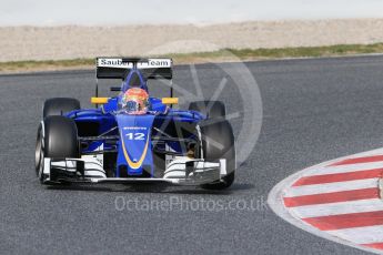 World © Octane Photographic Ltd. Sauber F1 Team C35 – Felipe Nasr. Thursday 3rd March 2016, F1 Winter testing, Circuit de Barcelona Catalunya, Spain, Day 7. Digital Ref : 1510LB1D6863