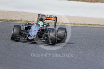 World © Octane Photographic Ltd. Sahara Force India VJM09 - Nico Hulkenberg. Thursday 3rd March 2016, F1 Winter testing, Circuit de Barcelona Catalunya, Spain, Day 7. Digital Ref : 1510LB1D6944