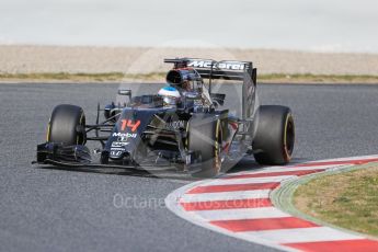 World © Octane Photographic Ltd. McLaren Honda MP4-31 – Fernando Alonso. Thursday 3rd March 2016, F1 Winter testing, Circuit de Barcelona Catalunya, Spain, Day 7. Digital Ref : 1510LB1D6993