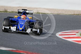 World © Octane Photographic Ltd. Sauber F1 Team C35 – Felipe Nasr. Thursday 3rd March 2016, F1 Winter testing, Circuit de Barcelona Catalunya, Spain, Day 7. Digital Ref : 1510LB1D7058