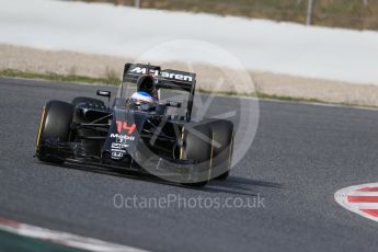 World © Octane Photographic Ltd. McLaren Honda MP4-31 – Fernando Alonso. Thursday 3rd March 2016, F1 Winter testing, Circuit de Barcelona Catalunya, Spain, Day 7. Digital Ref : 1510LB1D7076