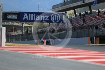 World © Octane Photographic Ltd. Haas F1 Team VF-16 – Romain Grosjean. Thursday 3rd March 2016, F1 Winter testing, Circuit de Barcelona Catalunya, Spain, Day 7 Digital Ref : 1510LB1D7298