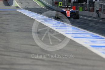 World © Octane Photographic Ltd. Manor Racing MRT05 – Pascal Wehrlein. Thursday 3rd March 2016, F1 Winter testing, Circuit de Barcelona Catalunya, Spain, Day 7. Digital Ref : 1510LB1D7409