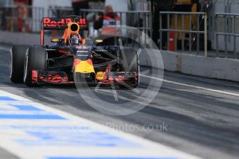 World © Octane Photographic Ltd. Red Bull Racing-TAG Heuer RB12 – Daniil Kvyat. Thursday 3rd March 2016, F1 Winter testing, Circuit de Barcelona Catalunya, Spain, Day 7. Digital Ref : 1510LB1D7432