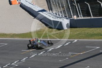 World © Octane Photographic Ltd. Sahara Force India VJM09 - Nico Hulkenberg. Thursday 3rd March 2016, F1 Winter testing, Circuit de Barcelona Catalunya, Spain, Day 7. Digital Ref : 1510LB1D7587