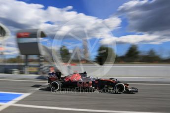 World © Octane Photographic Ltd. Scuderia Toro Rosso STR11 – Max Verstappen. Thursday 3rd March 2016, F1 Winter testing, Circuit de Barcelona Catalunya, Spain, Day 7. Digital Ref : 1510LB5D0021