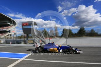 World © Octane Photographic Ltd. Sauber F1 Team C35 – Felipe Nasr. Thursday 3rd March 2016, F1 Winter testing, Circuit de Barcelona Catalunya, Spain, Day 7. Digital Ref : 1510LB5D0051