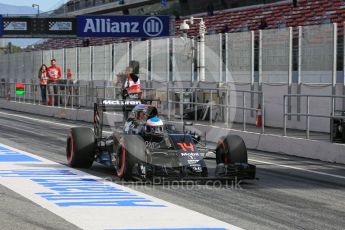 World © Octane Photographic Ltd. McLaren Honda MP4-31 – Fernando Alonso. Thursday 3rd March 2016, F1 Winter testing, Circuit de Barcelona Catalunya, Spain, Day 7. Digital Ref : 1510LB5D9722