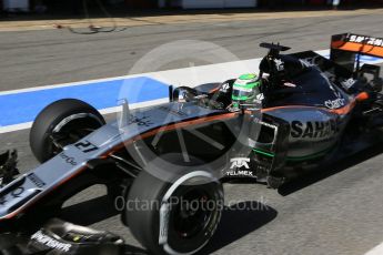 World © Octane Photographic Ltd. Sahara Force India VJM09 - Nico Hulkenberg. Thursday 3rd March 2016, F1 Winter testing, Circuit de Barcelona Catalunya, Spain, Day 7. Digital Ref : 1510LB5D9878