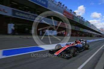 World © Octane Photographic Ltd. Manor Racing MRT05 – Pascal Wehrlein. Thursday 3rd March 2016, F1 Winter testing, Circuit de Barcelona Catalunya, Spain, Day 7. Digital Ref : 1510LB5D9885