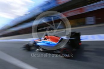 World © Octane Photographic Ltd. Manor Racing MRT05 – Pascal Wehrlein. Thursday 3rd March 2016, F1 Winter testing, Circuit de Barcelona Catalunya, Spain, Day 7. Digital Ref : 1510LB5D9888