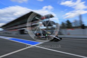 World © Octane Photographic Ltd. Sahara Force India VJM09 - Nico Hulkenberg. Thursday 3rd March 2016, F1 Winter testing, Circuit de Barcelona Catalunya, Spain, Day 7. Digital Ref : 1510LB5D9981