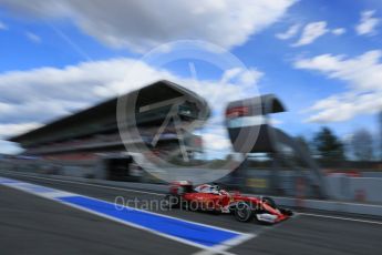 World © Octane Photographic Ltd. Scuderia Ferrari SF16-H – Kimi Raikkonen. Thursday 3rd March 2016, F1 Winter testing, Circuit de Barcelona Catalunya, Spain, Day 7. Digital Ref : 1510LB5D9990