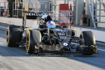 World © Octane Photographic Ltd. Renault Sport F1 Team RS16 – Jolyon Palmer. Friday 4th March 2016, F1 Winter testing, Circuit de Barcelona Catalunya, Spain, Day 8. Digital Ref : 1511LB1D7759
