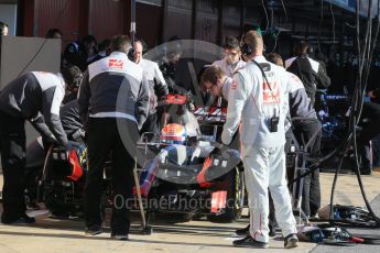 World © Octane Photographic Ltd. Haas F1 Team VF-16 – Romain Grosjean. Friday 4th March 2016, F1 Winter testing, Circuit de Barcelona Catalunya, Spain, Day 8. Digital Ref : 1511LB1D7809