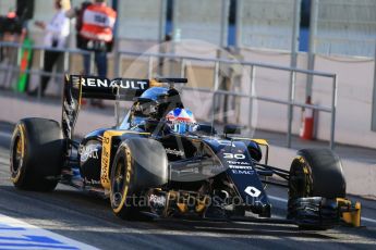World © Octane Photographic Ltd. Renault Sport F1 Team RS16 – Jolyon Palmer. Friday 4th March 2016, F1 Winter testing, Circuit de Barcelona Catalunya, Spain, Day 8. Digital Ref : 1511LB1D7887