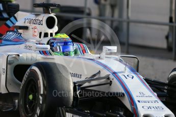 World © Octane Photographic Ltd. Williams Martini Racing, Williams Mercedes FW38 – Felipe Massa. Friday 4th March 2016, F1 Winter testing, Circuit de Barcelona Catalunya, Spain, Day 8. Digital Ref : 1511LB1D7937