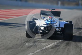 World © Octane Photographic Ltd. Williams Martini Racing, Williams Mercedes FW38 – Felipe Massa. Friday 4th March 2016, F1 Winter testing, Circuit de Barcelona Catalunya, Spain, Day 8. Digital Ref : 1511LB1D7943