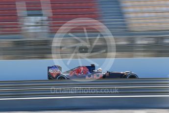 World © Octane Photographic Ltd. Scuderia Toro Rosso STR11 – Carlos Sainz. Friday 4th March 2016, F1 Winter testing, Circuit de Barcelona Catalunya, Spain, Day 8. Digital Ref : 1511LB1D8029