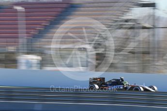 World © Octane Photographic Ltd. Sahara Force India VJM09 - Sergio Perez. Friday 4th March 2016, F1 Winter testing, Circuit de Barcelona Catalunya, Spain, Day 8. Digital Ref : 1511LB1D8035