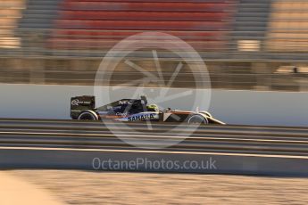World © Octane Photographic Ltd. Sahara Force India VJM09 - Sergio Perez. Friday 4th March 2016, F1 Winter testing, Circuit de Barcelona Catalunya, Spain, Day 8. Digital Ref : 1511LB1D8052
