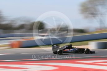 World © Octane Photographic Ltd. Sahara Force India VJM09 - Sergio Perez. Friday 4th March 2016, F1 Winter testing, Circuit de Barcelona Catalunya, Spain, Day 8. Digital Ref : 1511LB1D8431