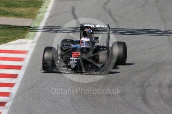 World © Octane Photographic Ltd. McLaren Honda MP4-31 – Jenson Button. Friday 4th March 2016, F1 Winter testing, Circuit de Barcelona Catalunya, Spain, Day 8. Digital Ref : 1511LB1D8510