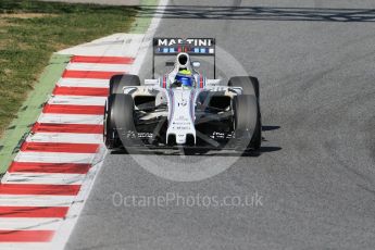 World © Octane Photographic Ltd. Williams Martini Racing, Williams Mercedes FW38 – Felipe Massa. Friday 4th March 2016, F1 Winter testing, Circuit de Barcelona Catalunya, Spain, Day 8. Digital Ref : 1511LB1D8520