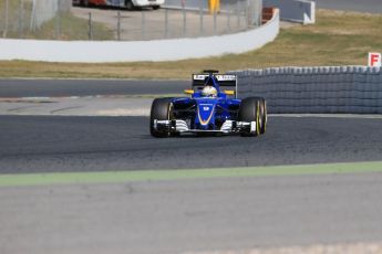 World © Octane Photographic Ltd. Sauber F1 Team C35 – Marcus Ericsson. Friday 4th March 2016, F1 Winter testing, Circuit de Barcelona Catalunya, Spain, Day 8. Digital Ref : 1511LB1D8747