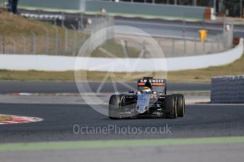 World © Octane Photographic Ltd. Sahara Force India VJM09 - Sergio Perez. Friday 4th March 2016, F1 Winter testing, Circuit de Barcelona Catalunya, Spain, Day 8. Digital Ref : 1511LB1D8798