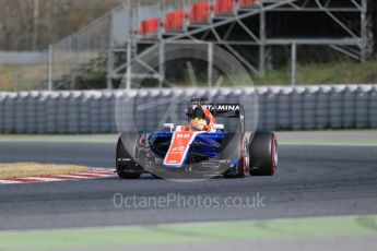 World © Octane Photographic Ltd. Manor Racing MRT05 – Rio Haryanto. Friday 4th March 2016, F1 Winter testing, Circuit de Barcelona Catalunya, Spain, Day 8. Digital Ref : 1511LB1D9043