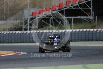 World © Octane Photographic Ltd. Renault Sport F1 Team RS16 – Jolyon Palmer. Friday 4th March 2016, F1 Winter testing, Circuit de Barcelona Catalunya, Spain, Day 8. Digital Ref : 1511LB1D9083