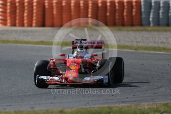 World © Octane Photographic Ltd. Scuderia Ferrari SF16-H – Sebastian Vettel. Friday 4th March 2016, F1 Winter testing, Circuit de Barcelona Catalunya, Spain, Day 8. Digital Ref : 1511LB1D9157