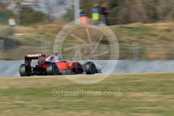 World © Octane Photographic Ltd. Scuderia Ferrari SF16-H – Sebastian Vettel. Friday 4th March 2016, F1 Winter testing, Circuit de Barcelona Catalunya, Spain, Day 8. Digital Ref : 1511LB1D9271